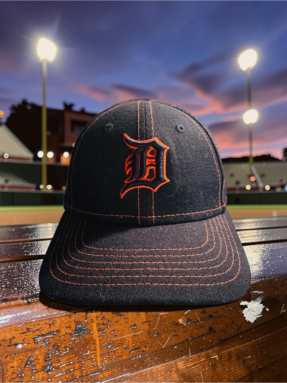 New Era Brand Detroit Tigers Cap - Orange & Black Toddler EUC - Picture 1 of 8